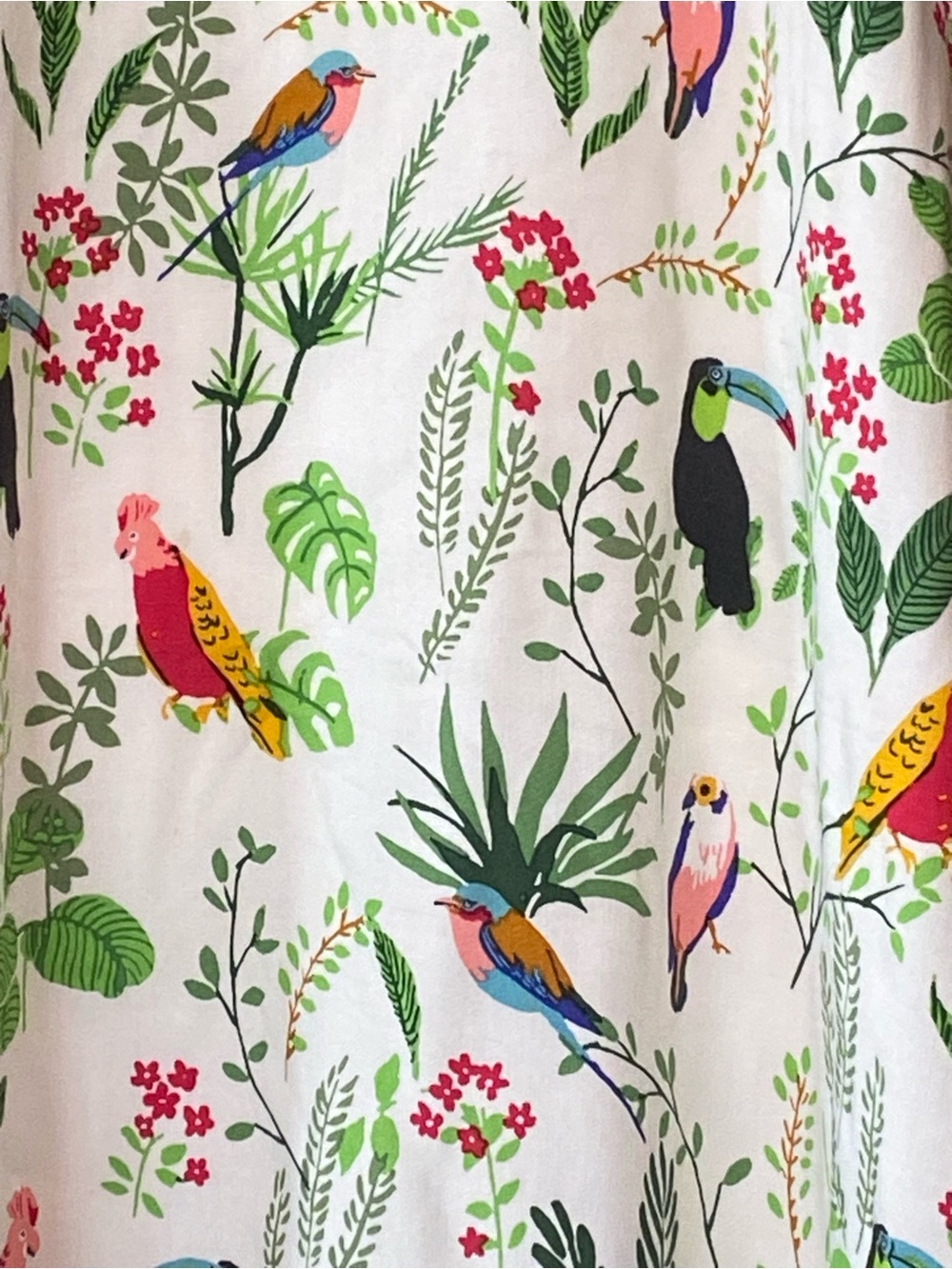 Loft bird print dress women’s size small s - Picture 5 of 7